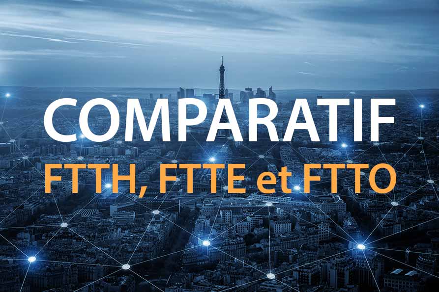 Schémas FTTH, FTTE et FTTO